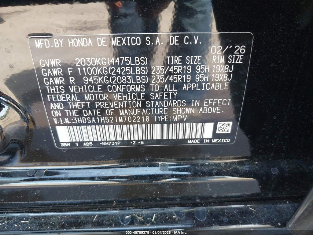3HDSA1H52TM702218 2026 ACURA ADX photo no. 9