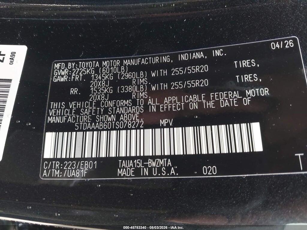 5TDAAAB60TS078272 2026 LEXUS TX 350 photo no. 9