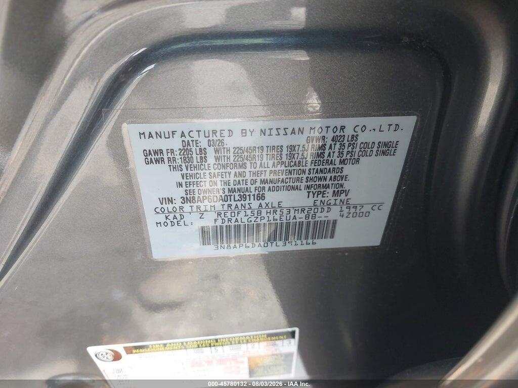 3N8AP6DA0TL391166 2026 NISSAN KICKS photo no. 9