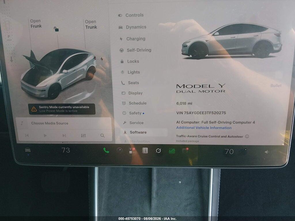7SAYGDEE3TF520275 2026 TESLA MODEL Y photo no. 7