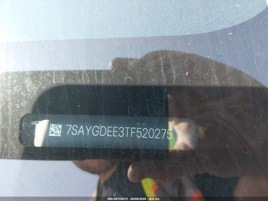 7SAYGDEE3TF520275 2026 TESLA MODEL Y photo no. 9
