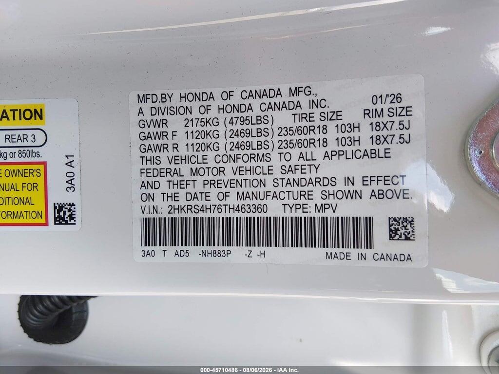 2HKRS4H76TH463360 2026 HONDA CR-V photo no. 9
