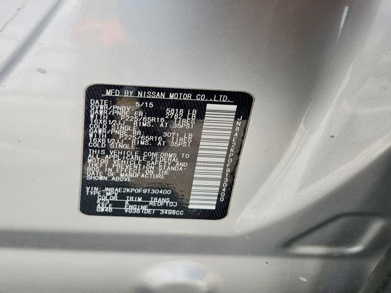 2015 NISSAN QUEST 3.5 S — Фото 12 из 12
