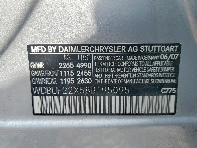 2008 MERCEDES-BENZ E 320 CDI — Фото 11 из 11