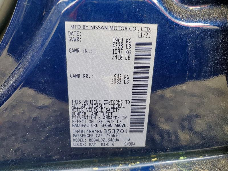 2024 NISSAN ALTIMA S — Фото 12 из 12