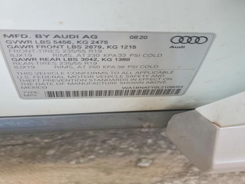 2020 AUDI Q5 PREMIUM PLUS — Фото 12 из 12