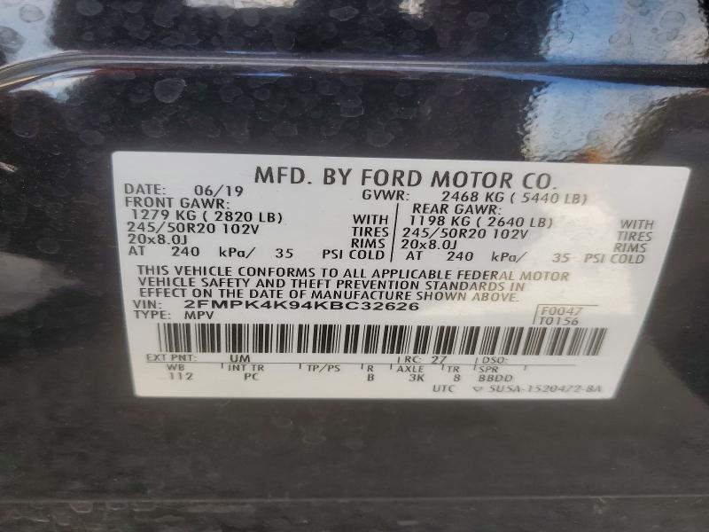 2019 FORD EDGE TITANIUM — Фото 13 из 13