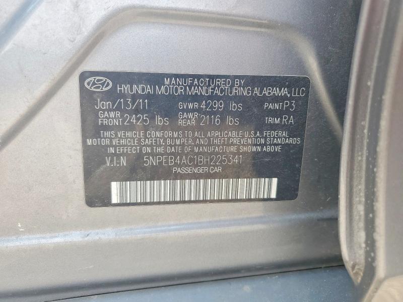 2011 HYUNDAI SONATA GLS — Фото 12 из 12