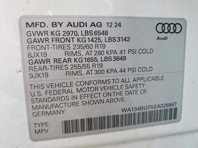 2025 AUDI Q6 E-TRON PRESTIGE — Фото 13 из 13