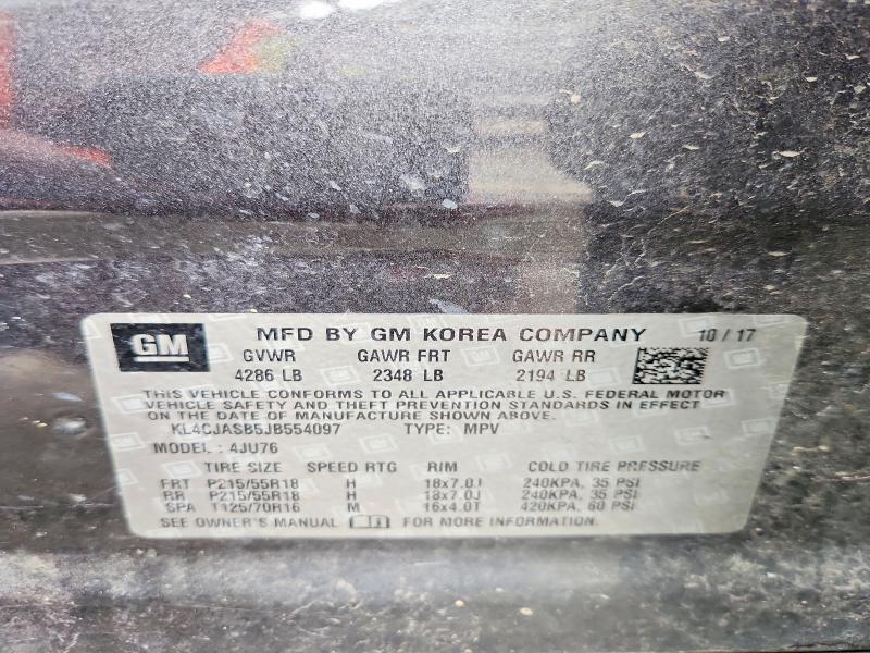 KL4CJASB5JB554097 2018 BUICK ENCORE photo no. 12