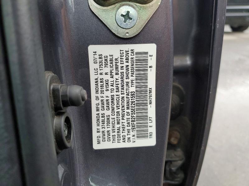 19XFB2F55EE261593 2014 HONDA CIVIC photo no. 12