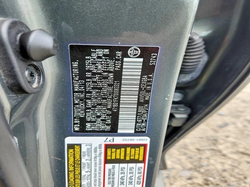 2013 TOYOTA CAMRY HYBRID XLE — Фото 13 из 13