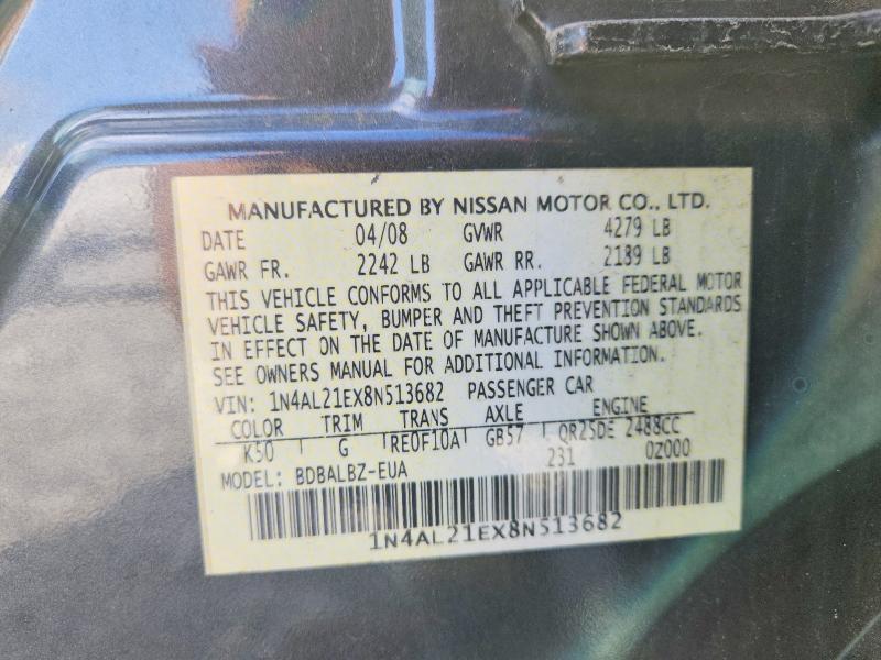 2008 NISSAN ALTIMA 2.5 — Фото 12 из 12