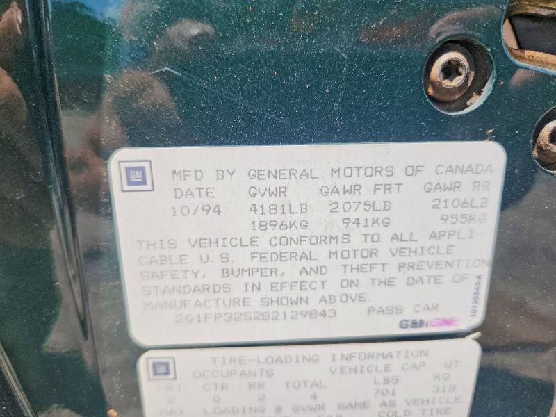 2G1FP32S2S2129843 1995 CHEVROLET CAMARO photo no. 12