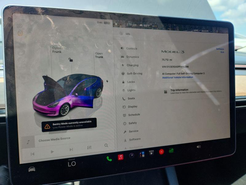 5YJ3E1EA0PF448398 2023 TESLA MODEL 3 photo no. 9