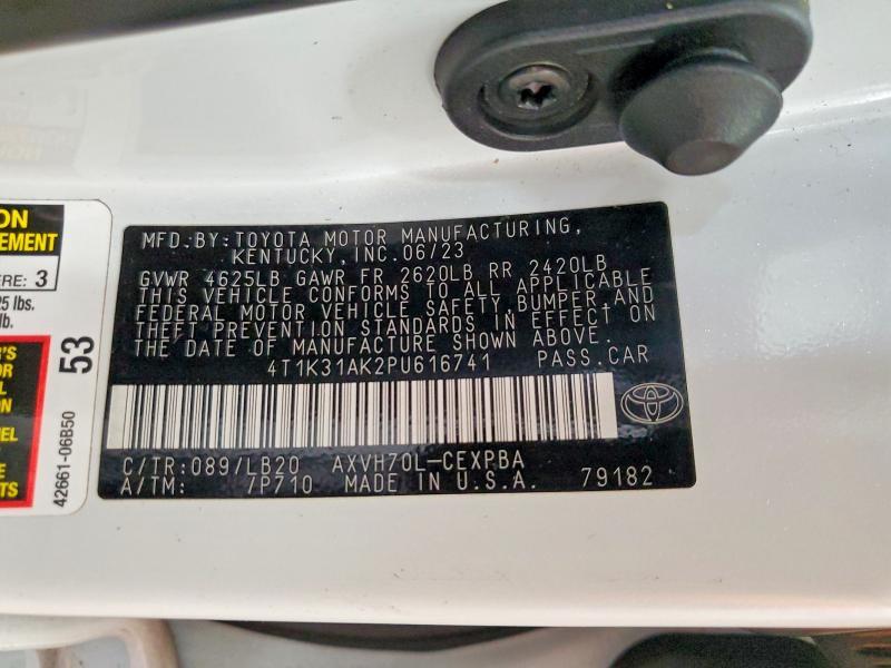 4T1K31AK2PU616741 2023 TOYOTA CAMRY photo no. 12