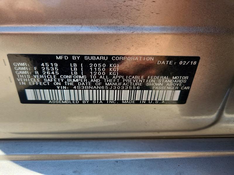 2018 SUBARU LEGACY 2.5I LIMITED — Фото 12 из 12