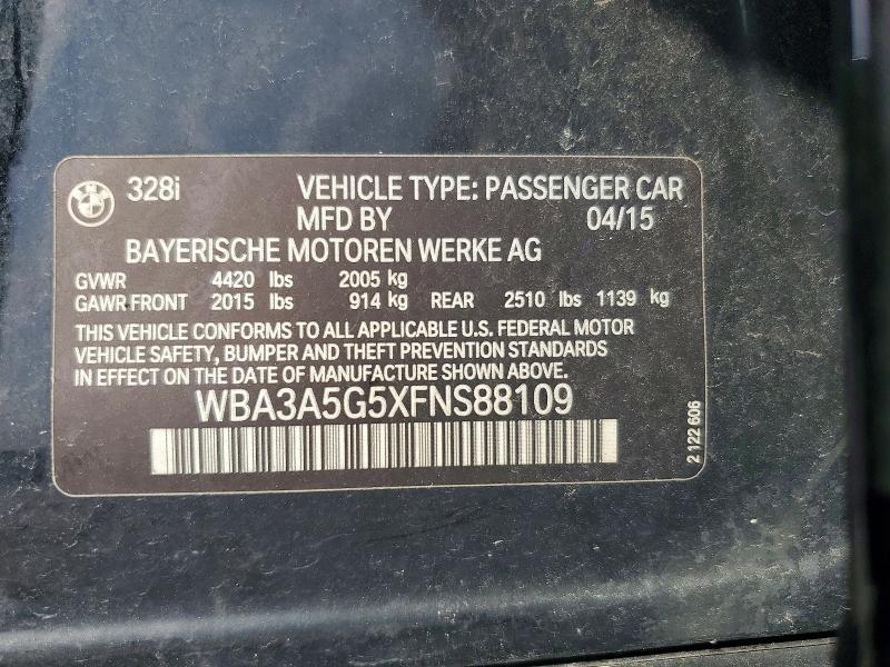 WBA3A5G5XFNS88109 2015 BMW 328 photo no. 12