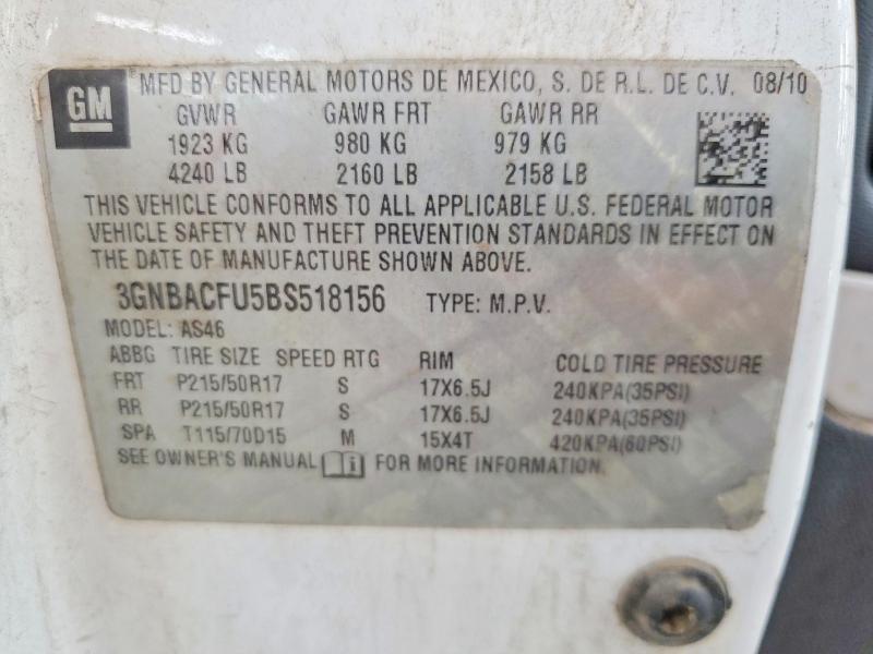 3GNBACFU5BS518156 2011 CHEVROLET HHR photo no. 12