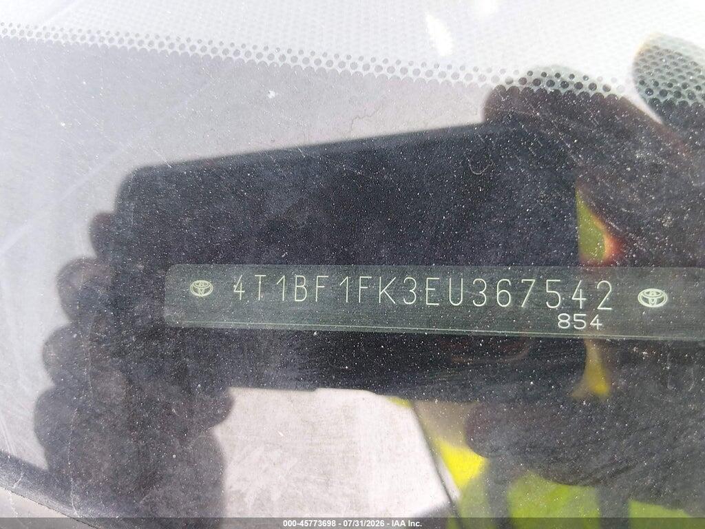 4T1BF1FK3EU367542 2014 TOYOTA CAMRY photo no. 9