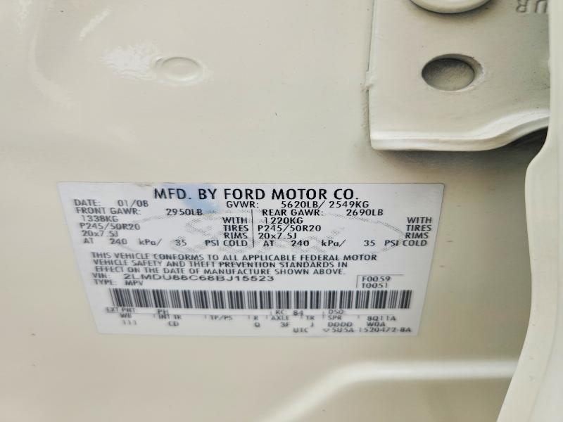 2LMDU88C68BJ15523 2008 LINCOLN MKX photo no. 12