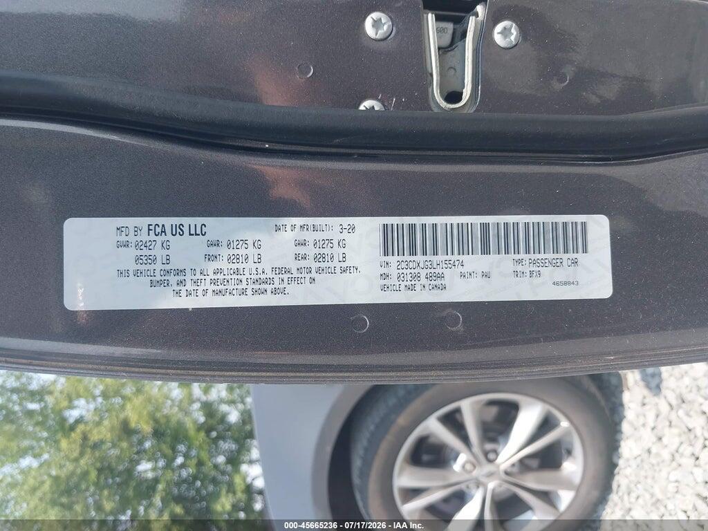 2C3CDXJG3LH155474 2020 DODGE CHARGER photo no. 9