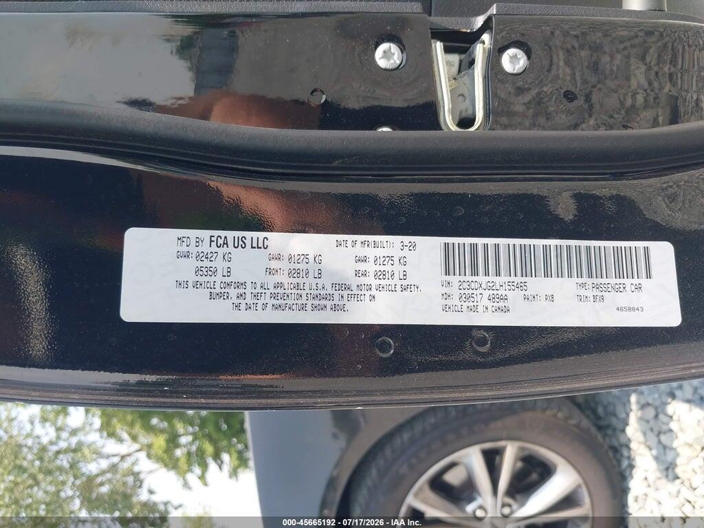 2C3CDXJG2LH155465 2020 DODGE CHARGER photo no. 9