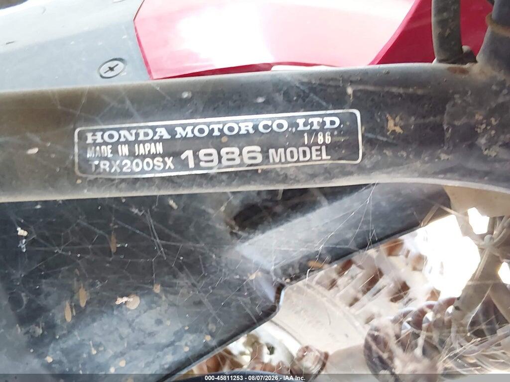 JH3TE030XGK052781 1986 HONDA TRX200 photo no. 10