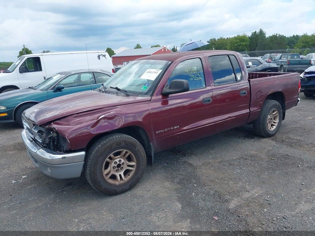 1B7GL2AN71S172110 2001 DODGE DAKOTA photo no. 2