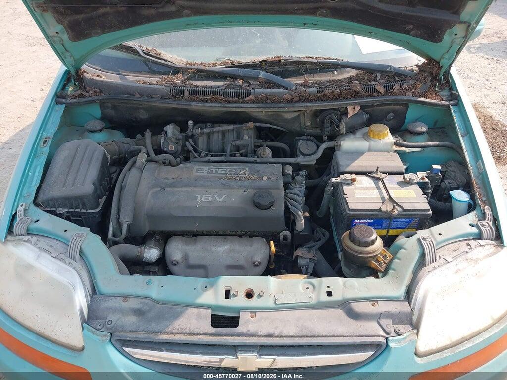 KL1TD52645B290780 2005 CHEVROLET AVEO photo no. 10
