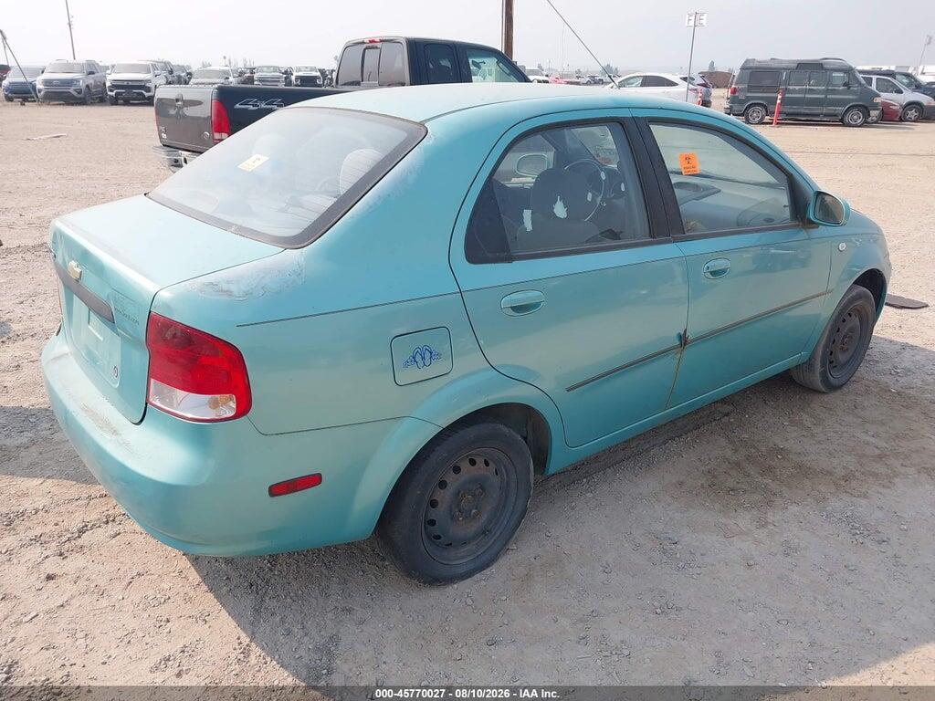 KL1TD52645B290780 2005 CHEVROLET AVEO photo no. 4