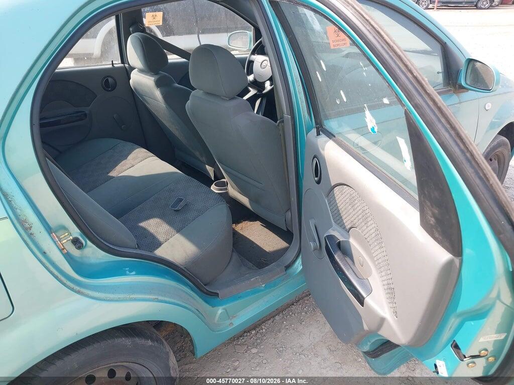 KL1TD52645B290780 2005 CHEVROLET AVEO photo no. 8