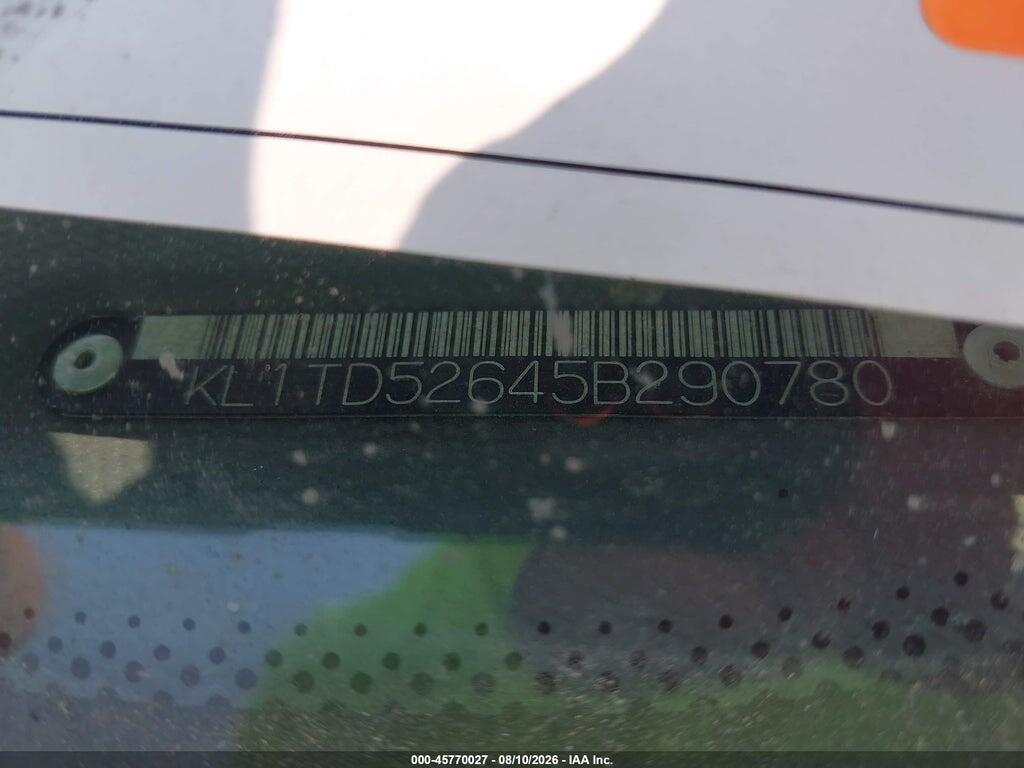 KL1TD52645B290780 2005 CHEVROLET AVEO photo no. 9