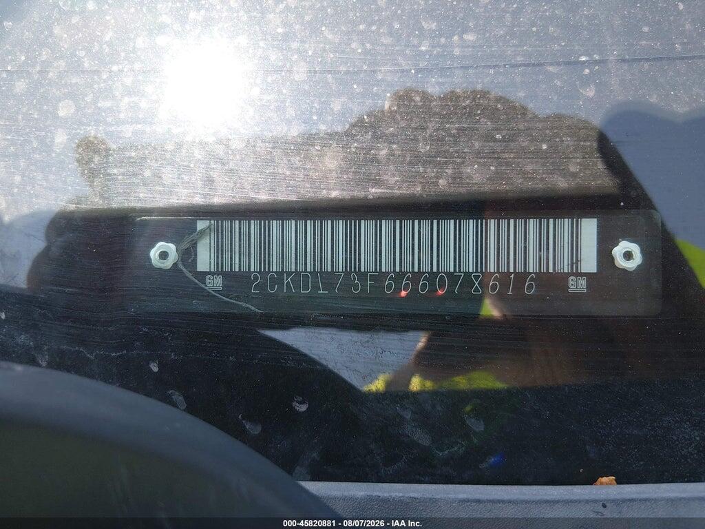 2CKDL73F666078616 2006 PONTIAC TORRENT photo no. 9