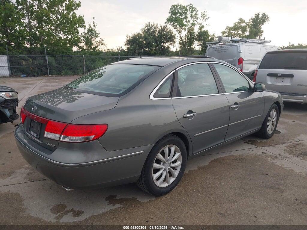KMHFC46F06A061836 2006 HYUNDAI AZERA photo no. 4