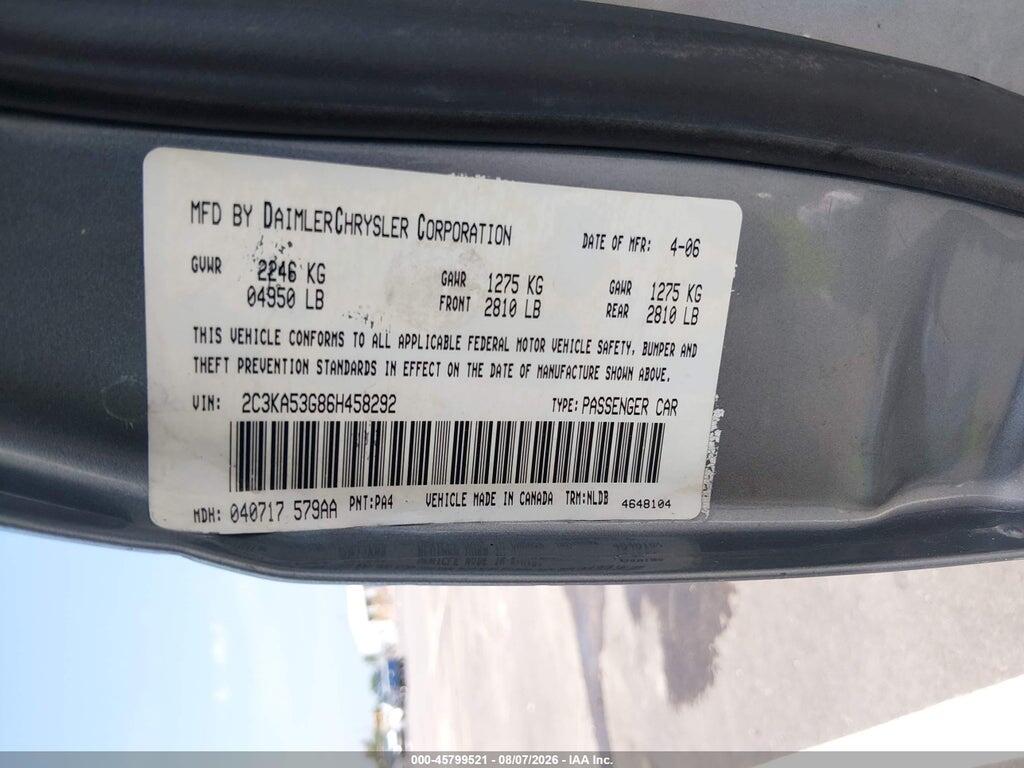 2C3KA53G86H458292 2006 CHRYSLER 300 photo no. 9