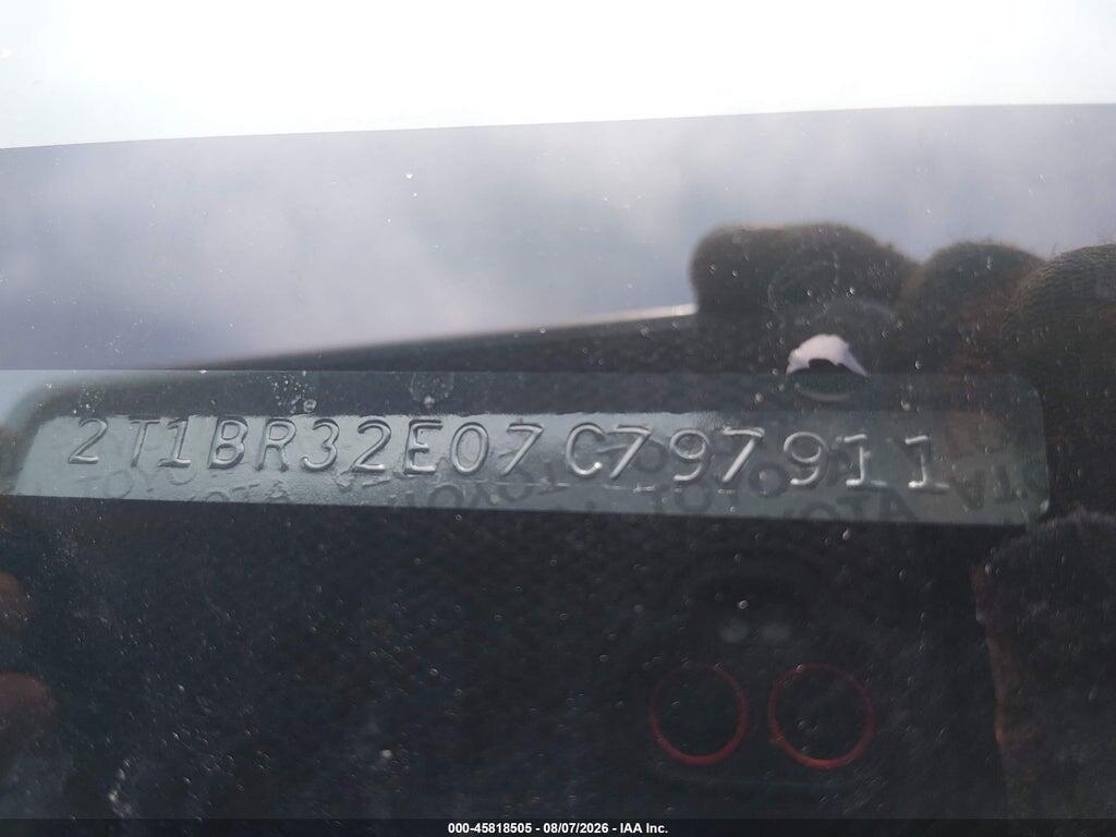 2T1BR32E07C797911 2007 TOYOTA COROLLA photo no. 9