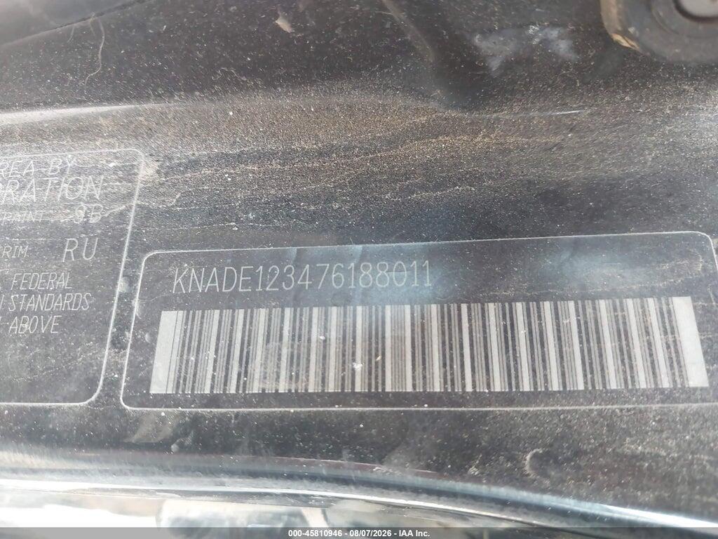 KNADE123476188011 2007 KIA RIO photo no. 9