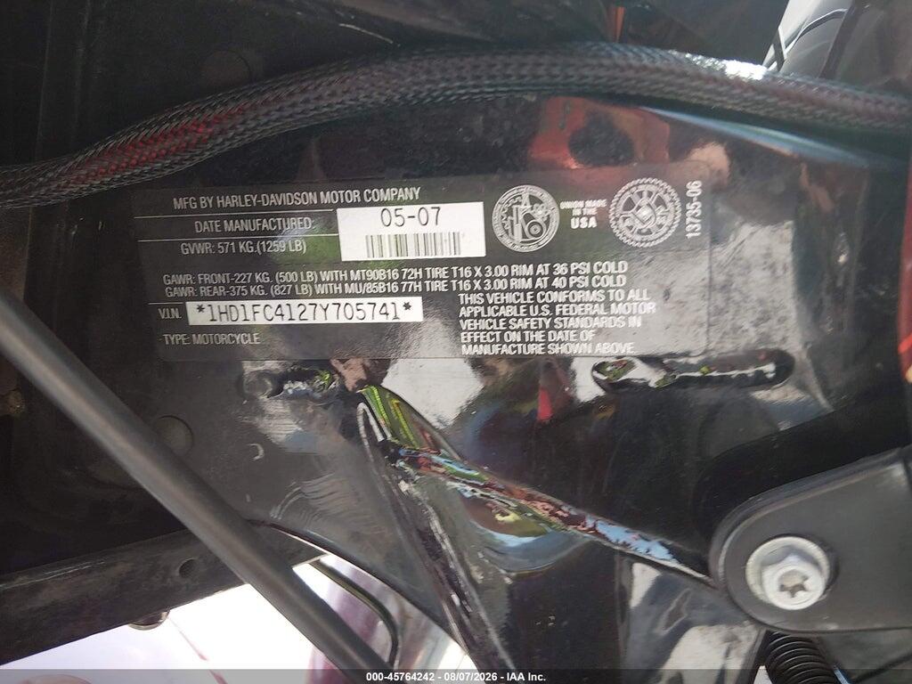 1HD1FC4127Y705741 2007 HARLEY-DAVIDSON FLHTCUI photo no. 10