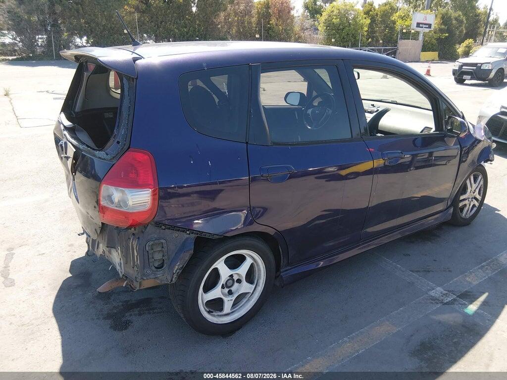 JHMGD37668S013123 2008 HONDA FIT photo no. 4