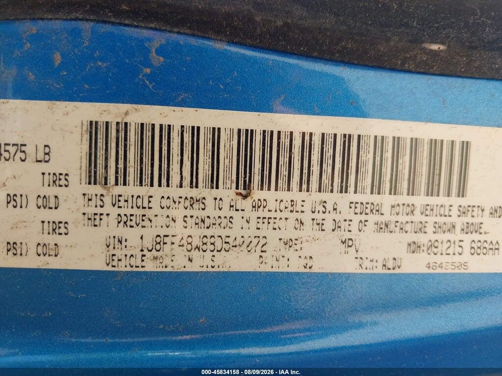 1J8FF48W88D540072 2008 JEEP PATRIOT photo no. 9