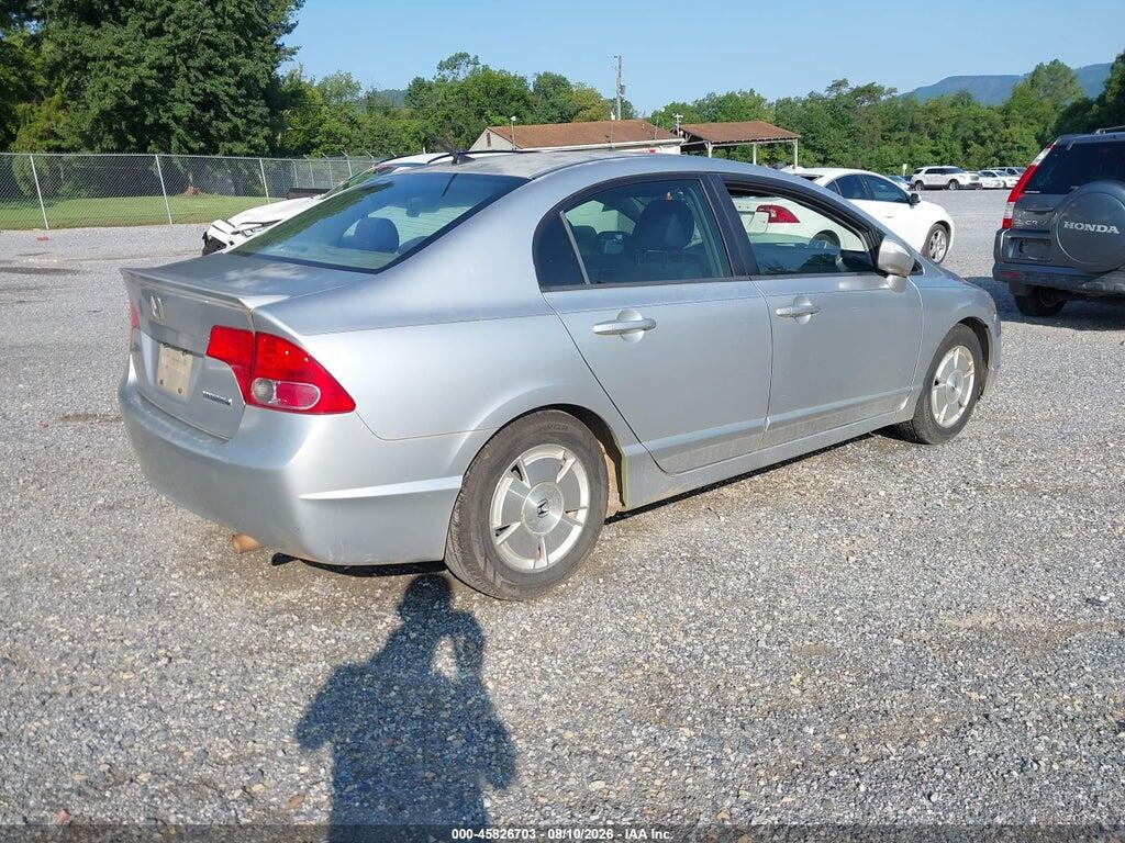 JHMFA36278S027387 2008 HONDA CIVIC HYBRID photo no. 4