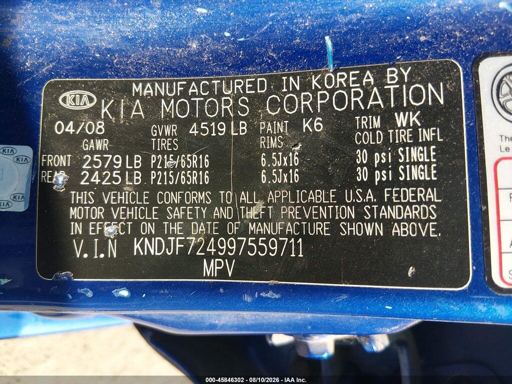 KNDJF724997559711 2009 KIA SPORTAGE photo no. 9