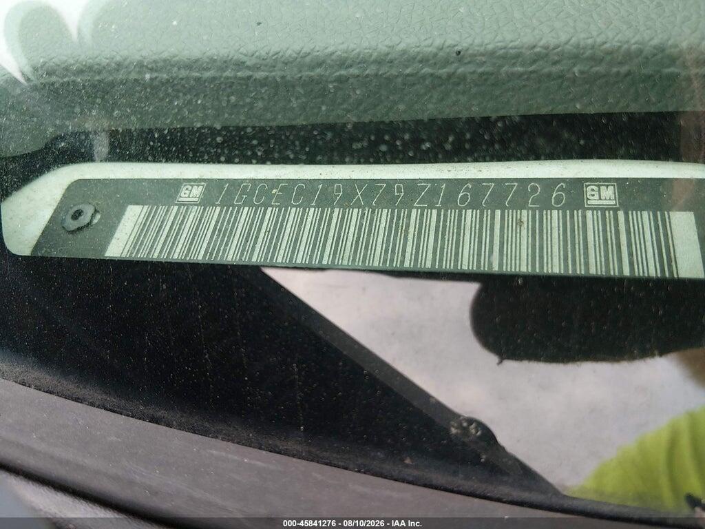 1GCEC19X79Z167726 2009 CHEVROLET SILVERADO 1500 photo no. 9