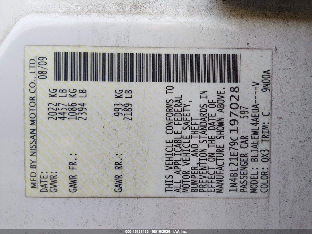 1N4BL21E79C197028 2009 NISSAN ALTIMA photo no. 9