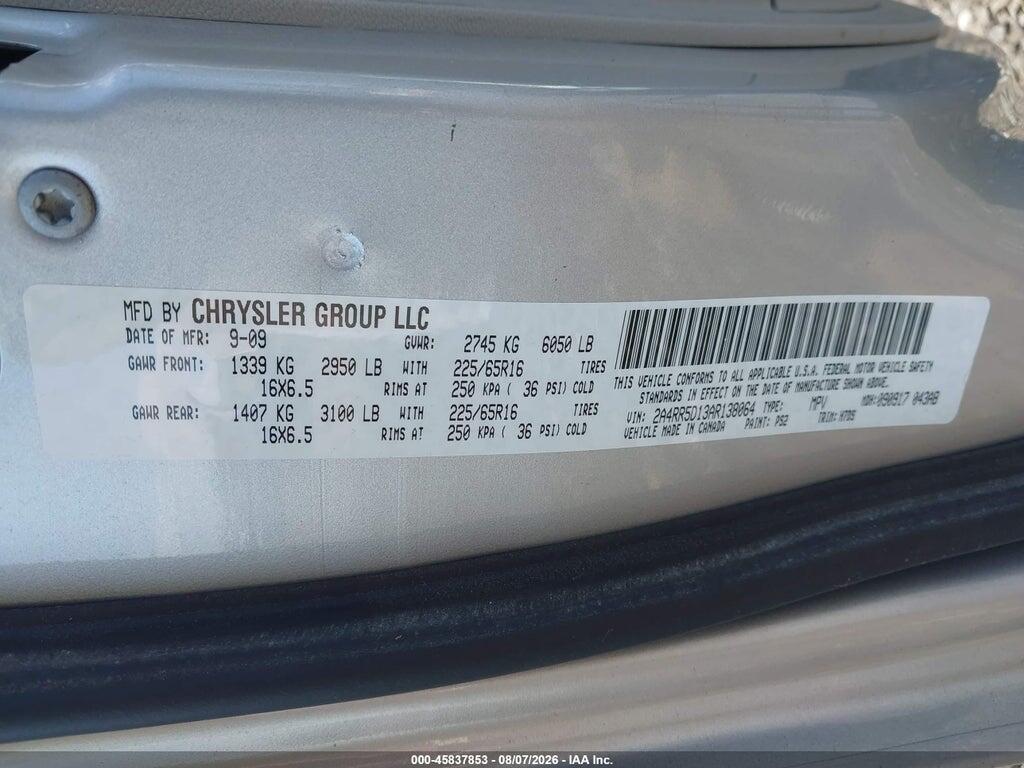 2A4RR5D13AR138064 2010 CHRYSLER TOWN & COUNTRY photo no. 9