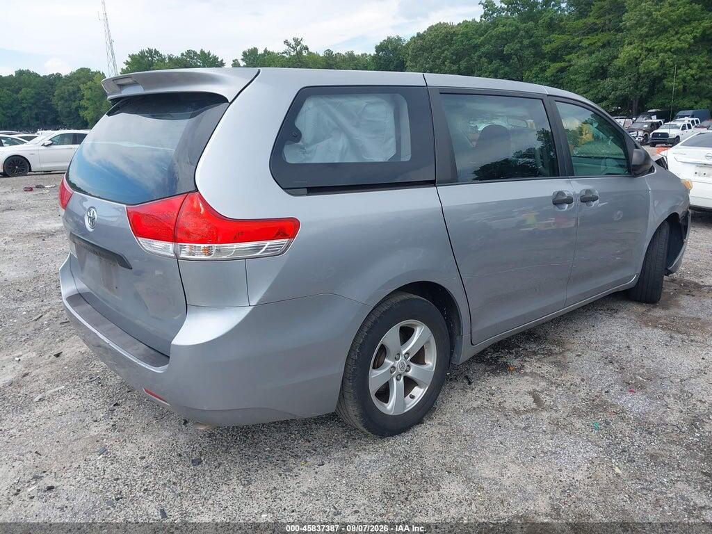 5TDZK3DC1CS181344 2012 TOYOTA SIENNA photo no. 4
