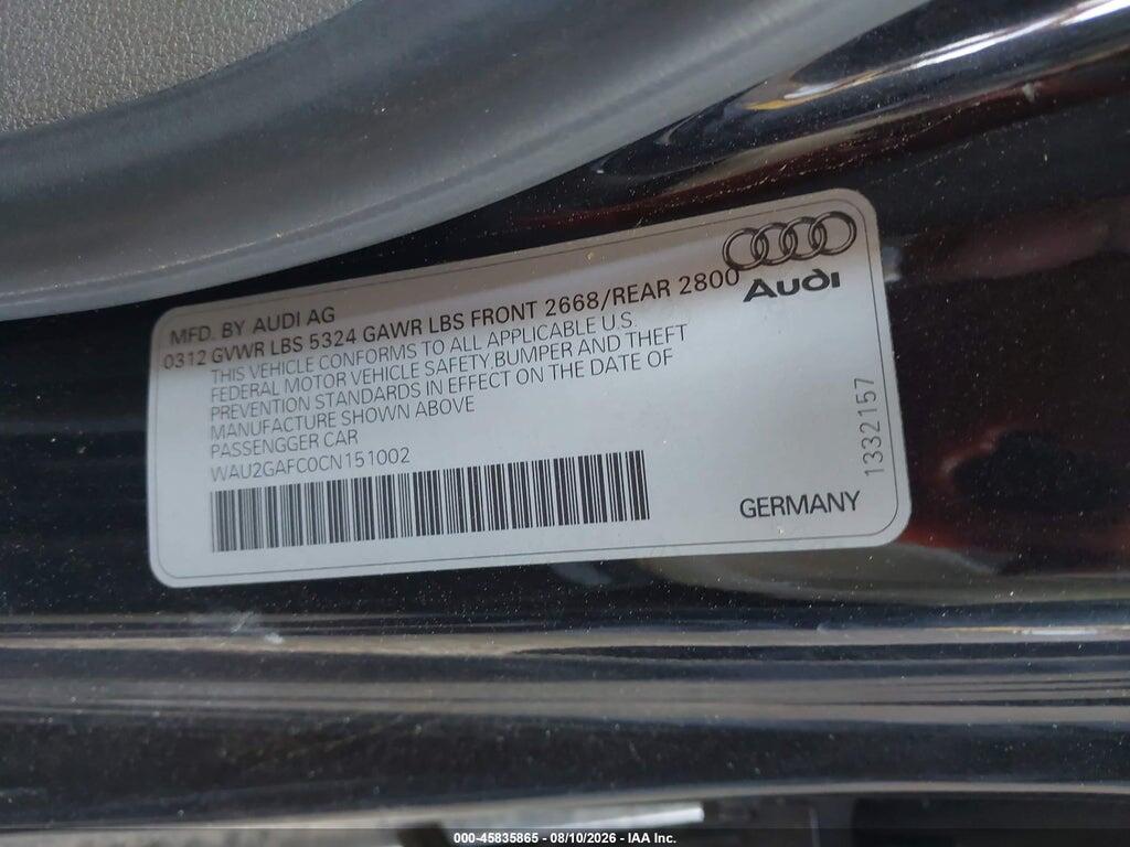 WAU2GAFC0CN151002 2012 AUDI A7 photo no. 9