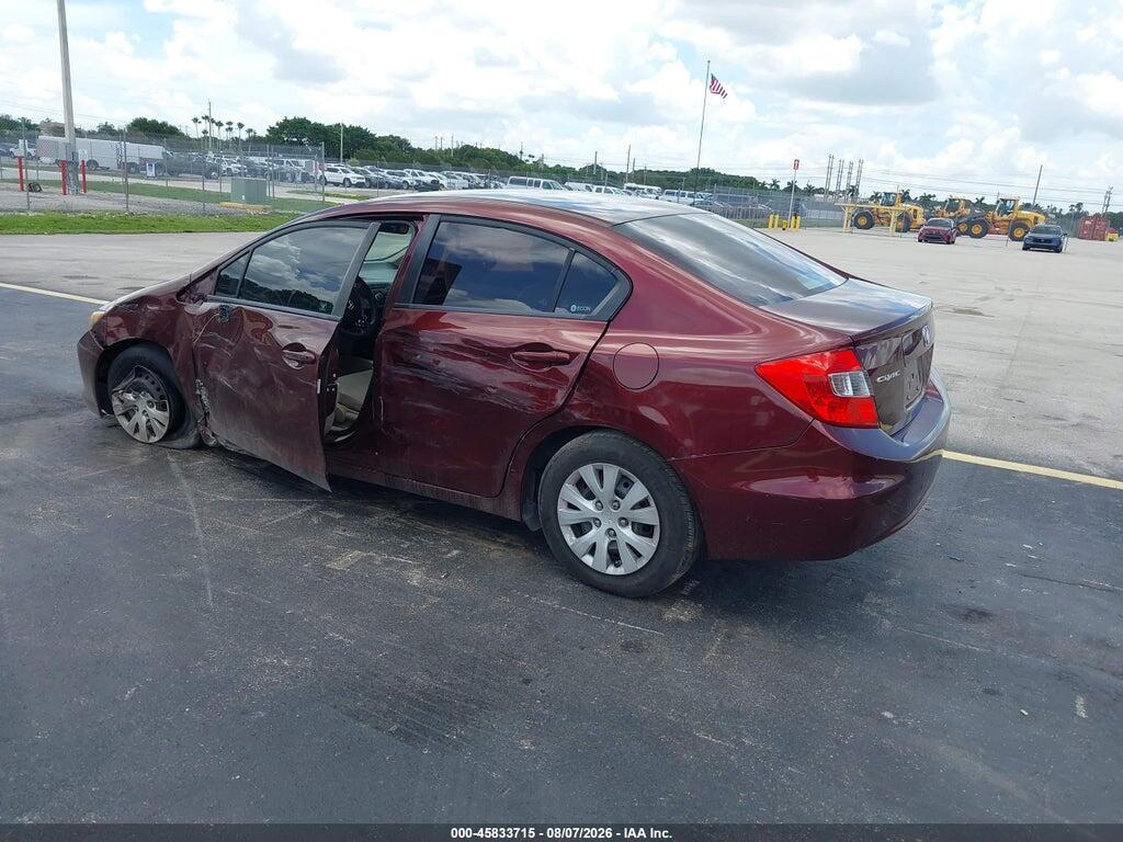 19XFB2F57CE065488 2012 HONDA CIVIC photo no. 3