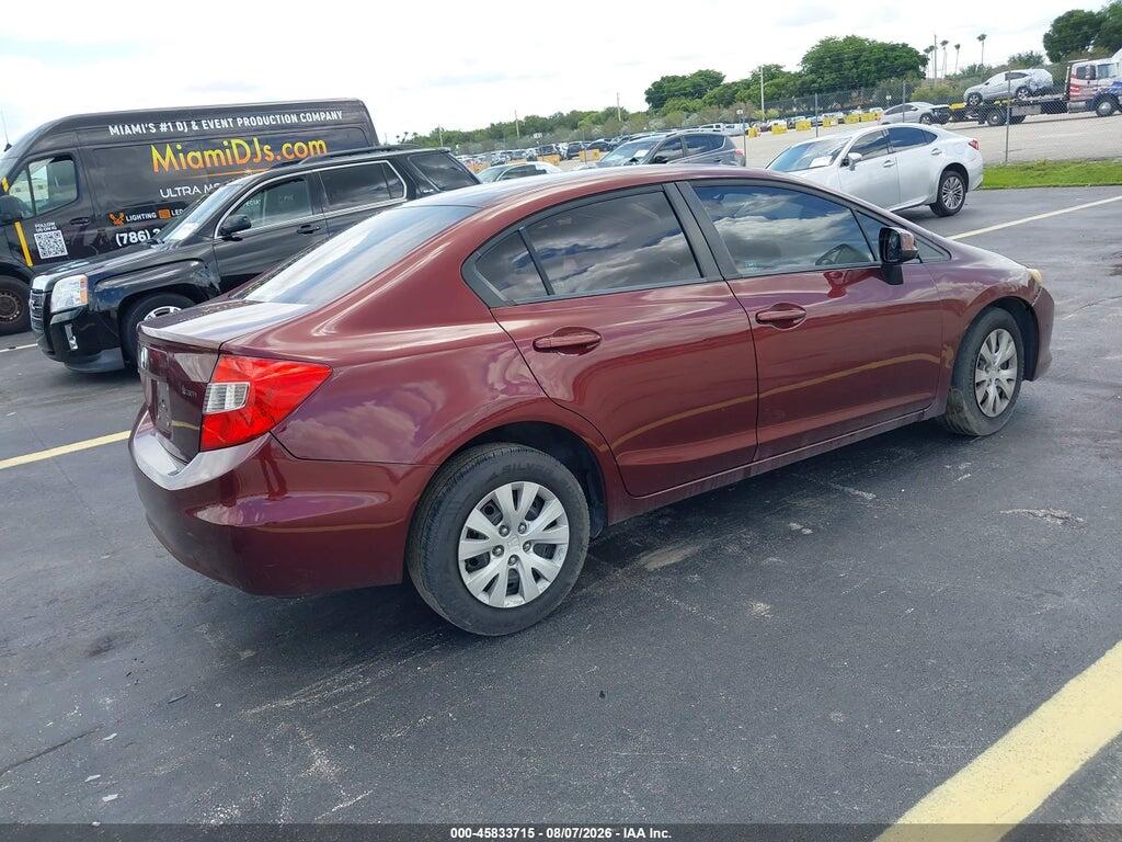 19XFB2F57CE065488 2012 HONDA CIVIC photo no. 4